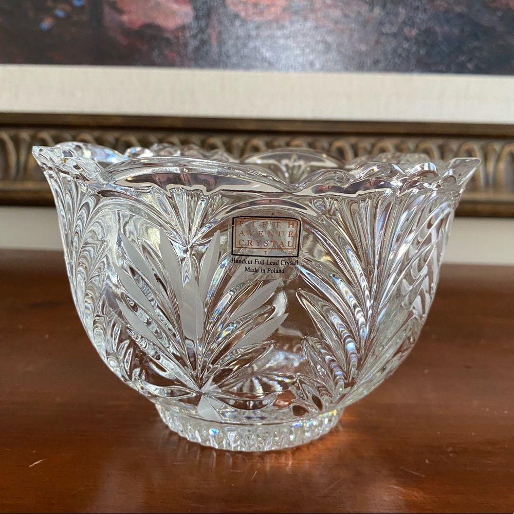 Fifth Avenue Full Lead Crystal Bowl made in Poland